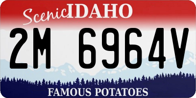 ID license plate 2M6964V