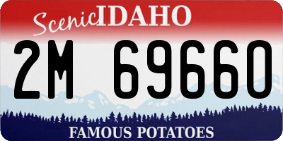ID license plate 2M6966O