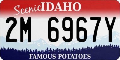 ID license plate 2M6967Y
