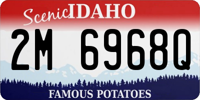 ID license plate 2M6968Q