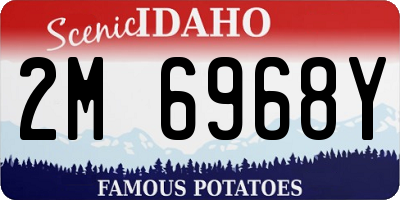 ID license plate 2M6968Y