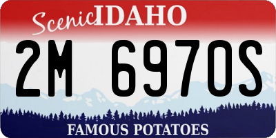 ID license plate 2M6970S