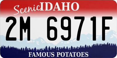 ID license plate 2M6971F
