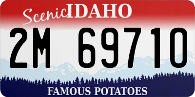 ID license plate 2M6971O