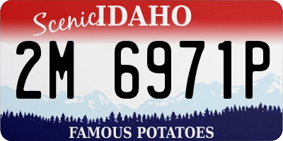 ID license plate 2M6971P