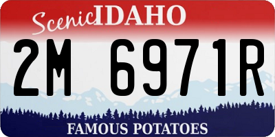 ID license plate 2M6971R