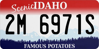 ID license plate 2M6971S
