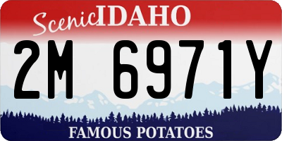 ID license plate 2M6971Y