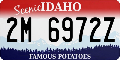 ID license plate 2M6972Z