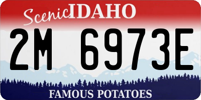 ID license plate 2M6973E