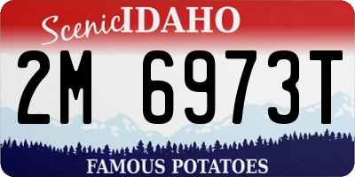 ID license plate 2M6973T