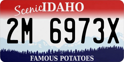 ID license plate 2M6973X