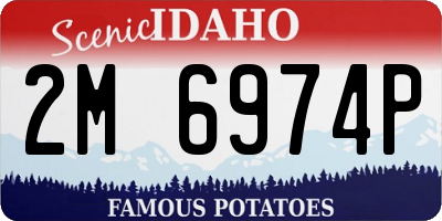 ID license plate 2M6974P