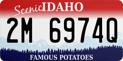 ID license plate 2M6974Q
