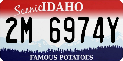 ID license plate 2M6974Y