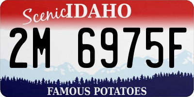 ID license plate 2M6975F