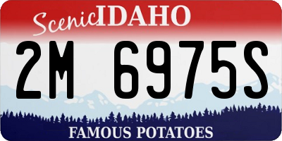 ID license plate 2M6975S
