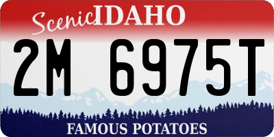 ID license plate 2M6975T