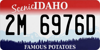 ID license plate 2M6976D