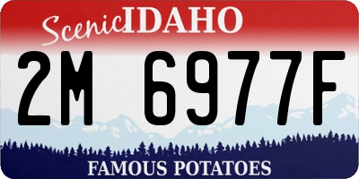 ID license plate 2M6977F