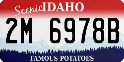 ID license plate 2M6978B