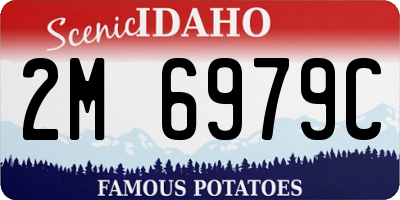 ID license plate 2M6979C