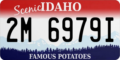 ID license plate 2M6979I