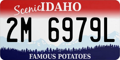 ID license plate 2M6979L