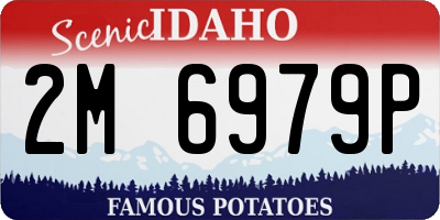 ID license plate 2M6979P