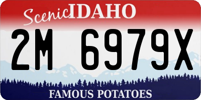 ID license plate 2M6979X