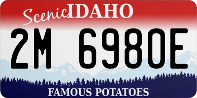 ID license plate 2M6980E