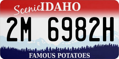 ID license plate 2M6982H