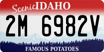 ID license plate 2M6982V