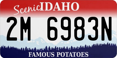 ID license plate 2M6983N
