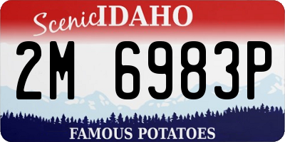 ID license plate 2M6983P