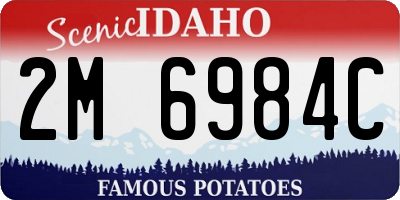 ID license plate 2M6984C