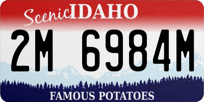 ID license plate 2M6984M