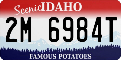 ID license plate 2M6984T