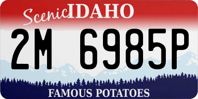 ID license plate 2M6985P