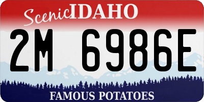 ID license plate 2M6986E