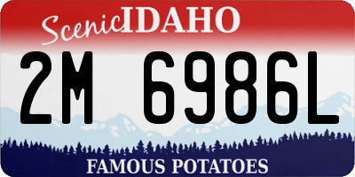 ID license plate 2M6986L