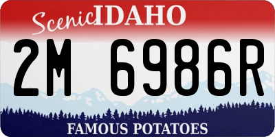 ID license plate 2M6986R