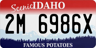 ID license plate 2M6986X