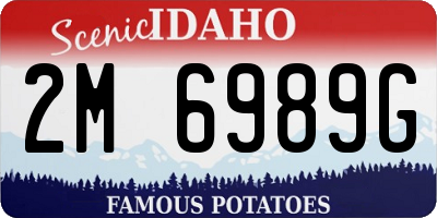 ID license plate 2M6989G