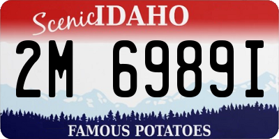 ID license plate 2M6989I