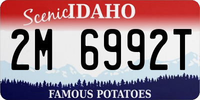 ID license plate 2M6992T