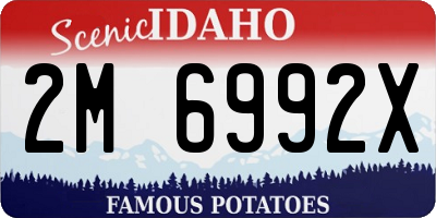 ID license plate 2M6992X