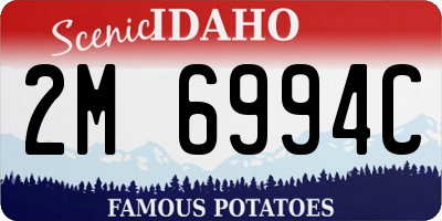 ID license plate 2M6994C