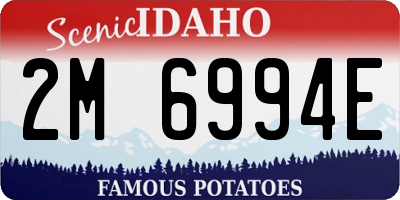 ID license plate 2M6994E