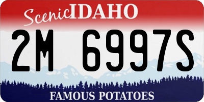ID license plate 2M6997S